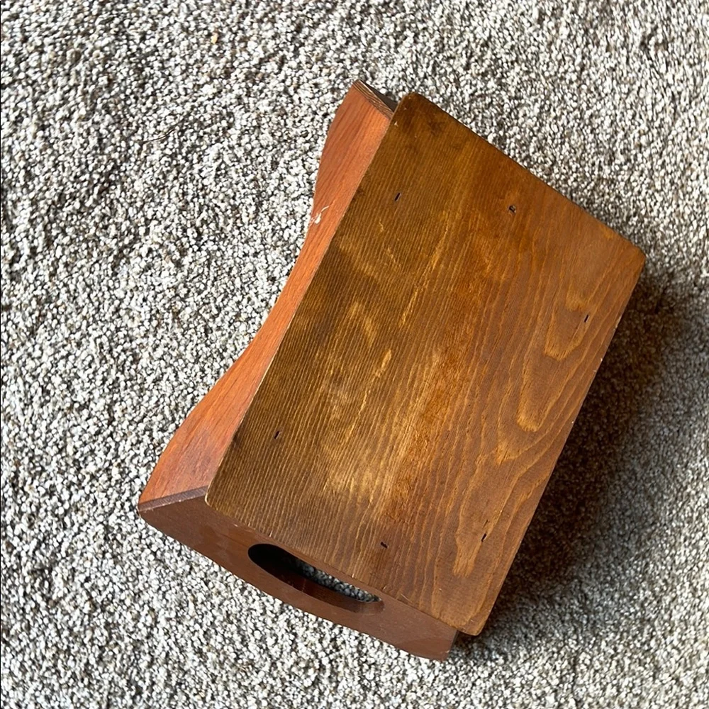 Vintage Wooden Serving Tray with Handles
